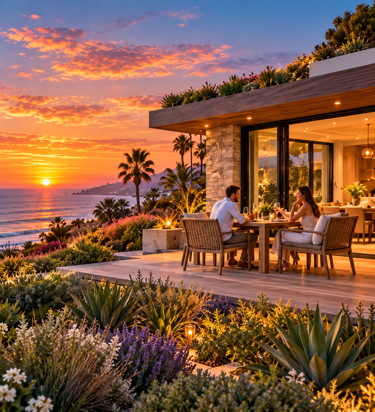 Illustrative Encinitas-inspired coastal home