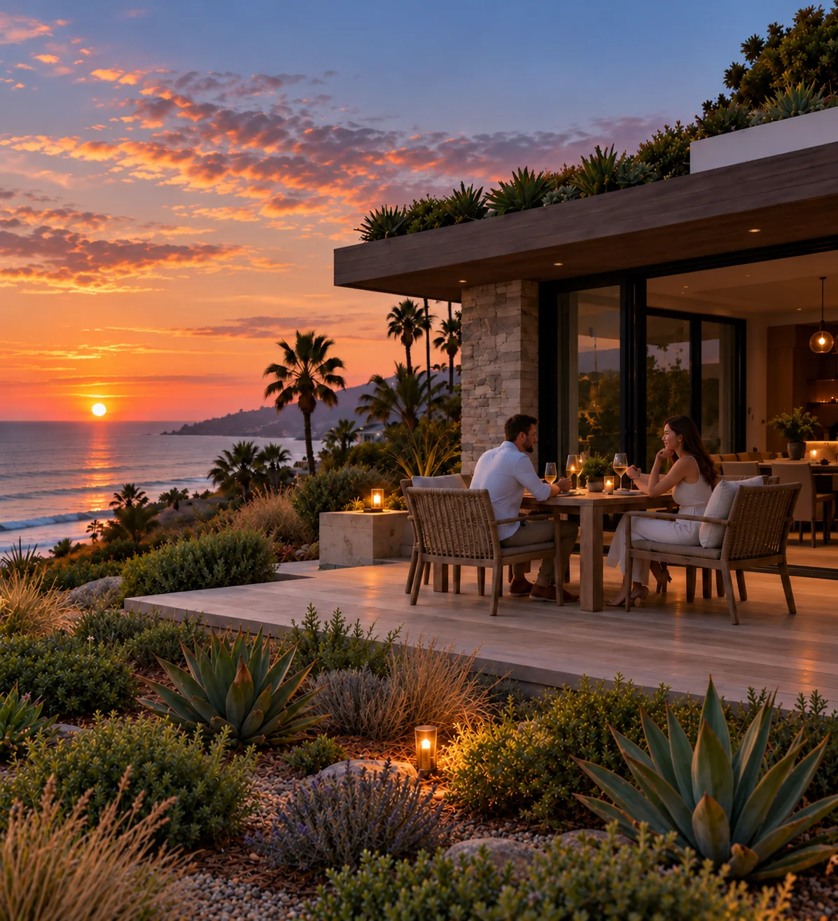 Illustrative Encinitas-inspired coastal home